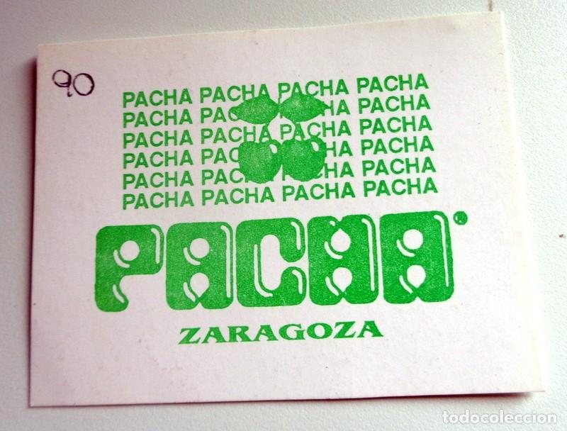 Otros Art&iacute;culos de Coleccionismo en Papel: TARJETA ENTRADA INVITACI&Oacute;N ANTIGUA A&Ntilde;OS 90. DISCOTECA PACH&Aacute; ZARAGOZA. DISCO. RARA