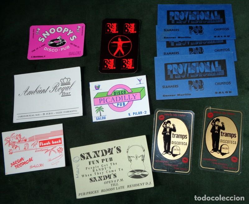 Otros Art&iacute;culos de Coleccionismo en Papel: LOTE ENTRADAS TARJETAS PROMOCIONALES DISCOTECA DISCOTECAS SALOU TARRAGONA DISCO PUB A&Ntilde;OS 80-90