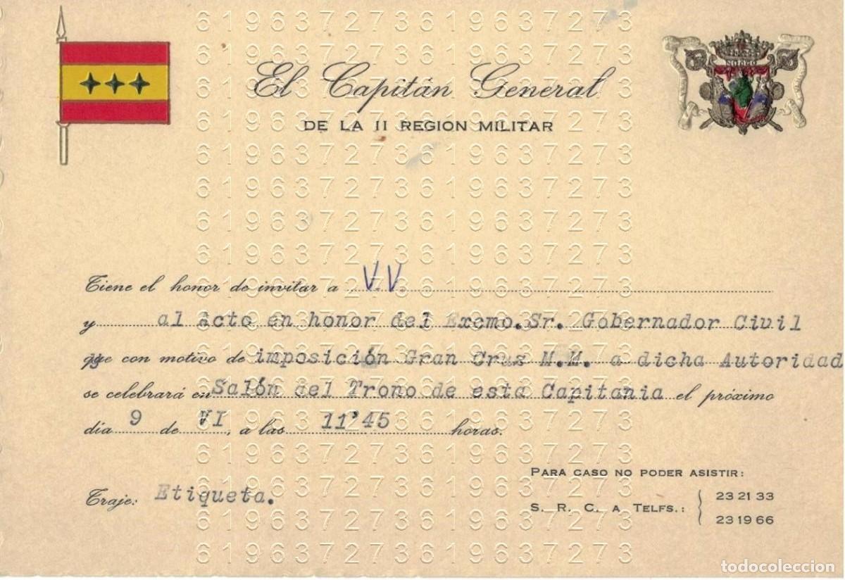 Sammelleidenschaft Andere Papierartikel: SEVILLA 2 INVITACIONES DEL CAPITAN GENERAL ACTO IMPOSICION CONDECORACION M18