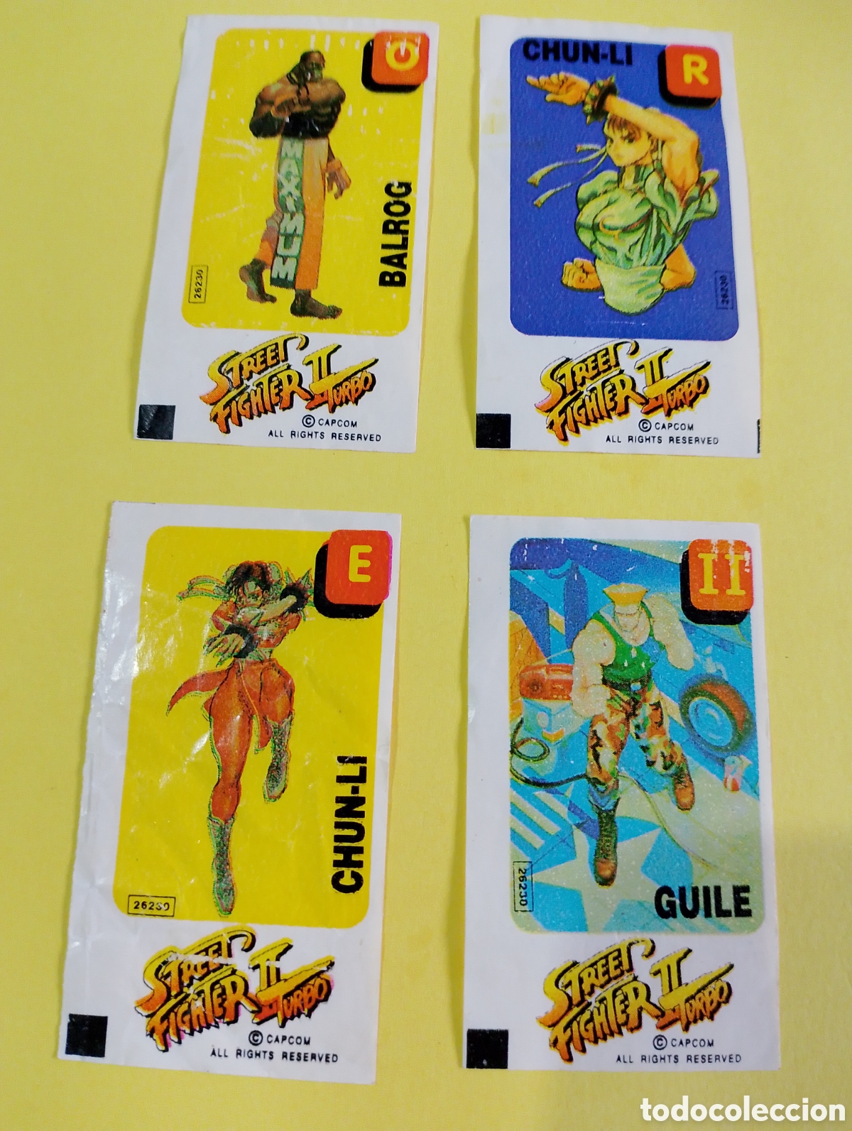 Otros Art&iacute;culos de Coleccionismo en Papel: Cromos Chicles 4 unidades
