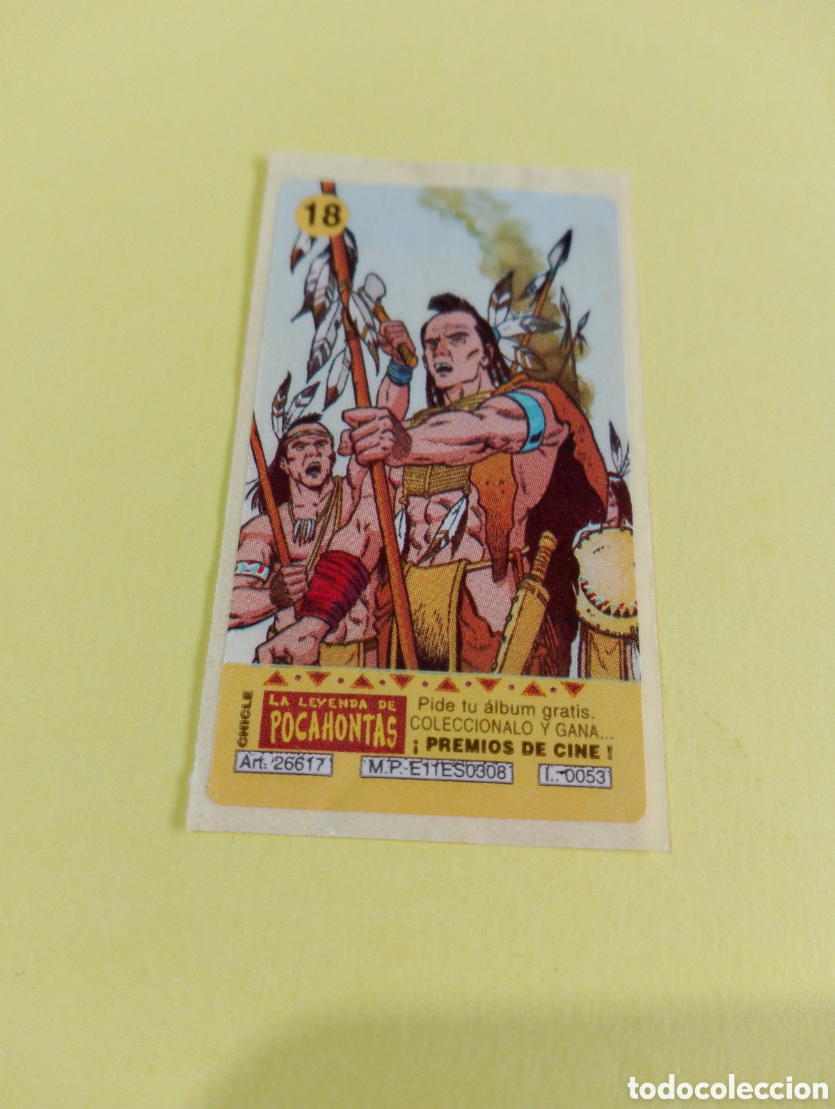 Otros Art&iacute;culos de Coleccionismo en Papel: Chicles Pocahontas 18