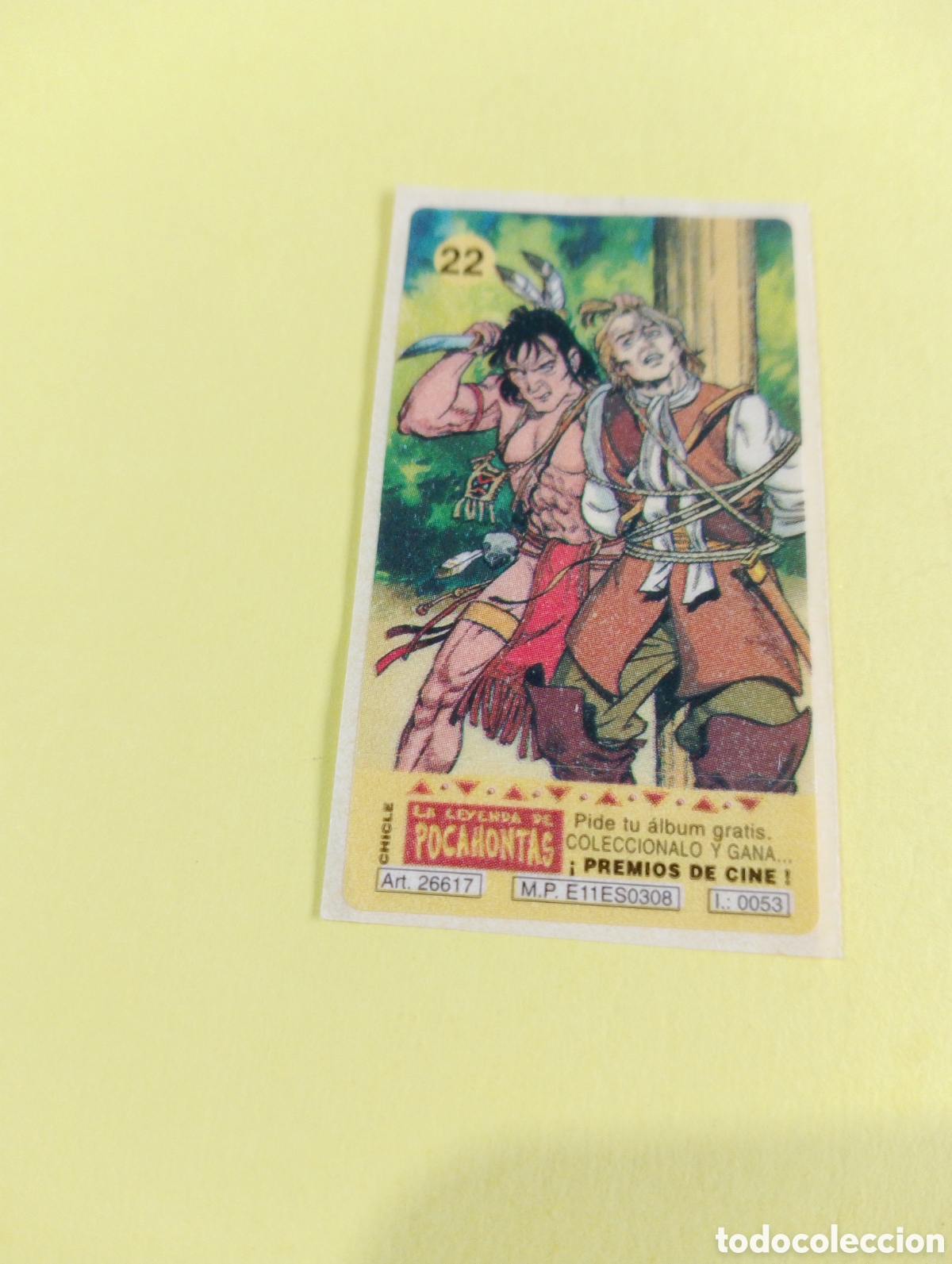 Otros Art&iacute;culos de Coleccionismo en Papel: Chicles Pocahontas 22
