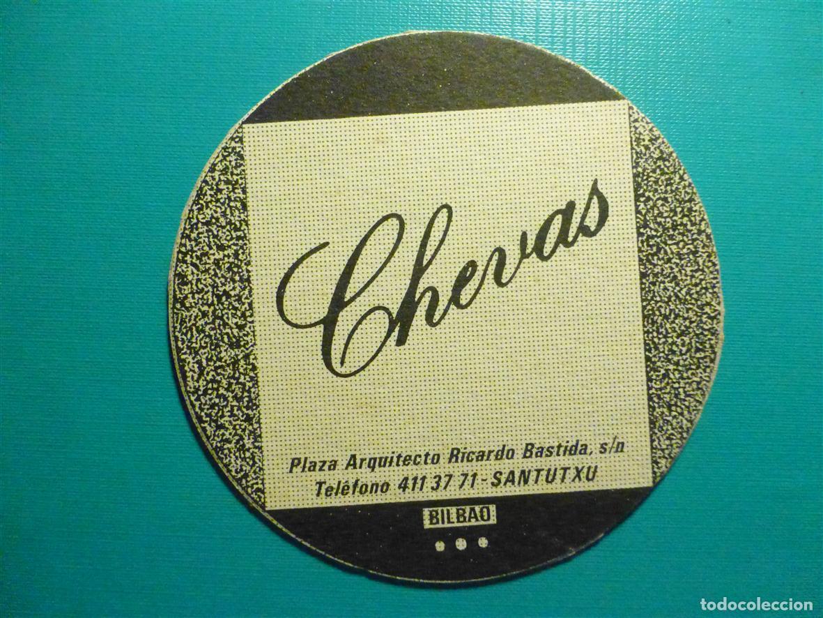 Otros Art&iacute;culos de Coleccionismo en Papel: Posavasos Disco-Bar - Pub - Chevas - Plaza Arquitecto Ricardo Bastida, s/n - Santutxu - Bilbao -