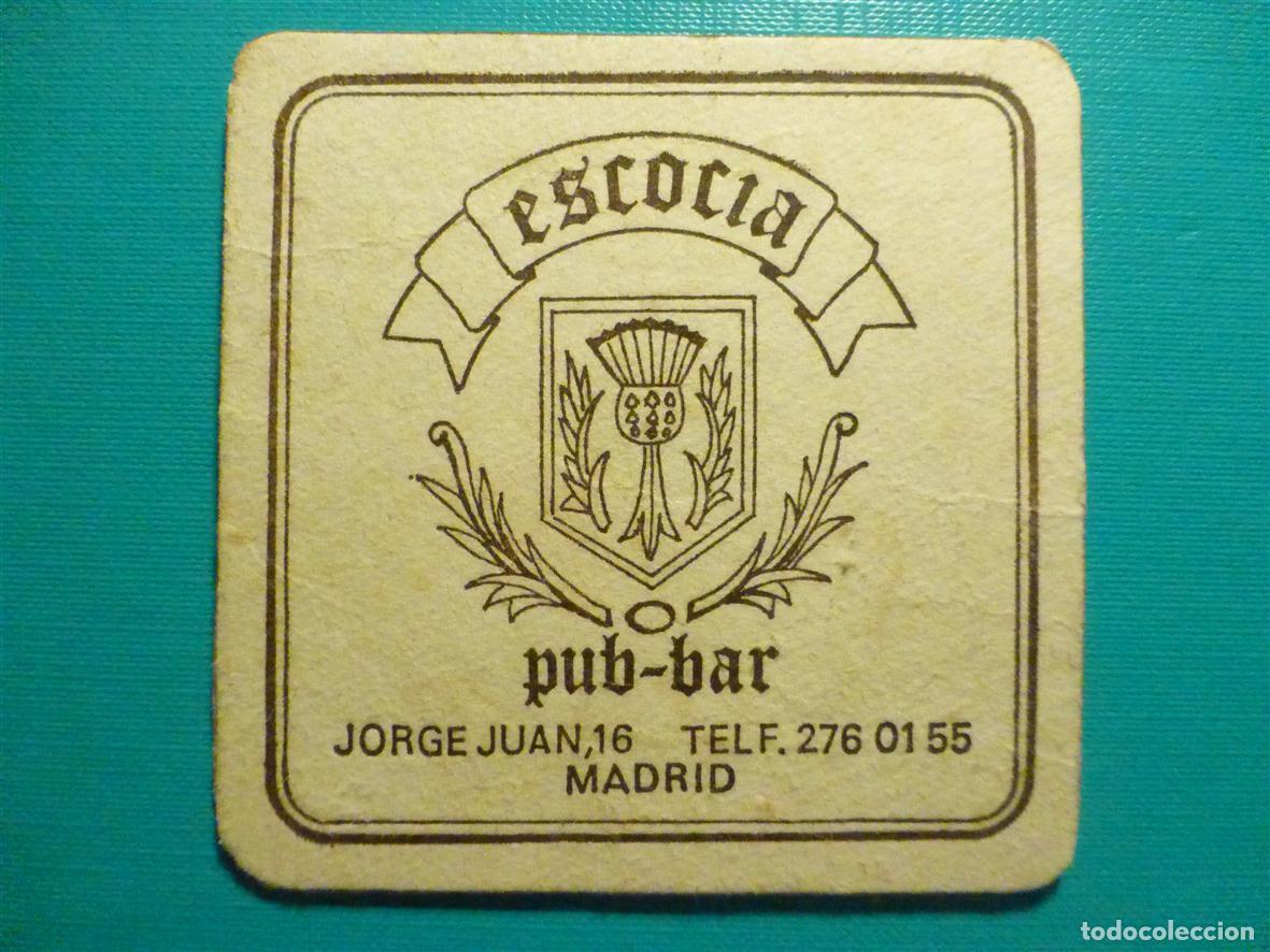 Otros Art&iacute;culos de Coleccionismo en Papel: Posavasos Disco-Bar - Pub - Escocia - Jorge Juan, 16 - Madrid -