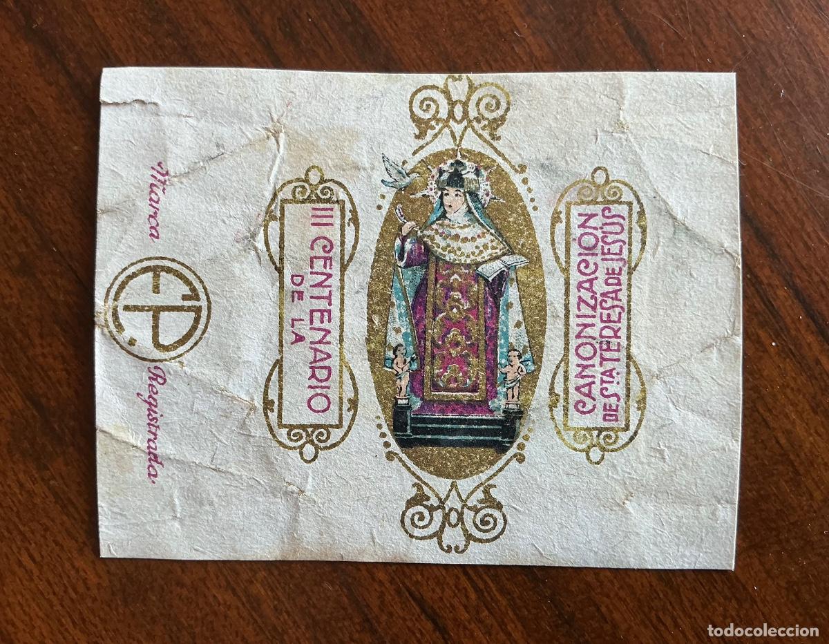 Otros Art&iacute;culos de Coleccionismo en Papel: ENVOLTORIO ANTIGUO CARAMELOS E.P. EMILIO PRADEL III CENTENARIO CANONIZACI&Oacute;N STA TERESA DE JES&Uacute;S 1922