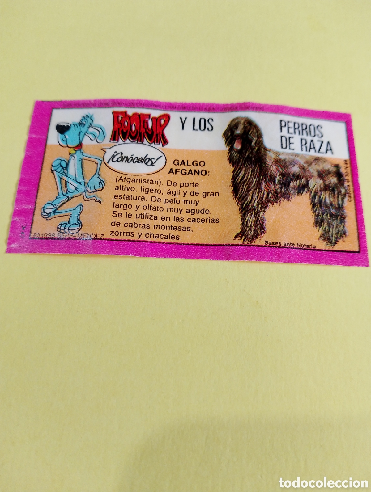 Otros Art&iacute;culos de Coleccionismo en Papel: Chicles foofur chicles