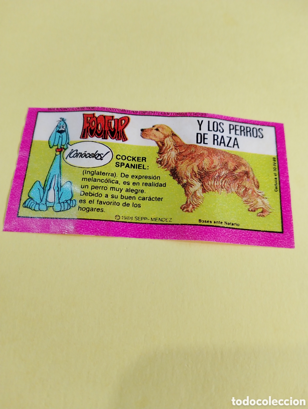 Otros Art&iacute;culos de Coleccionismo en Papel: Chicles foofur chicles