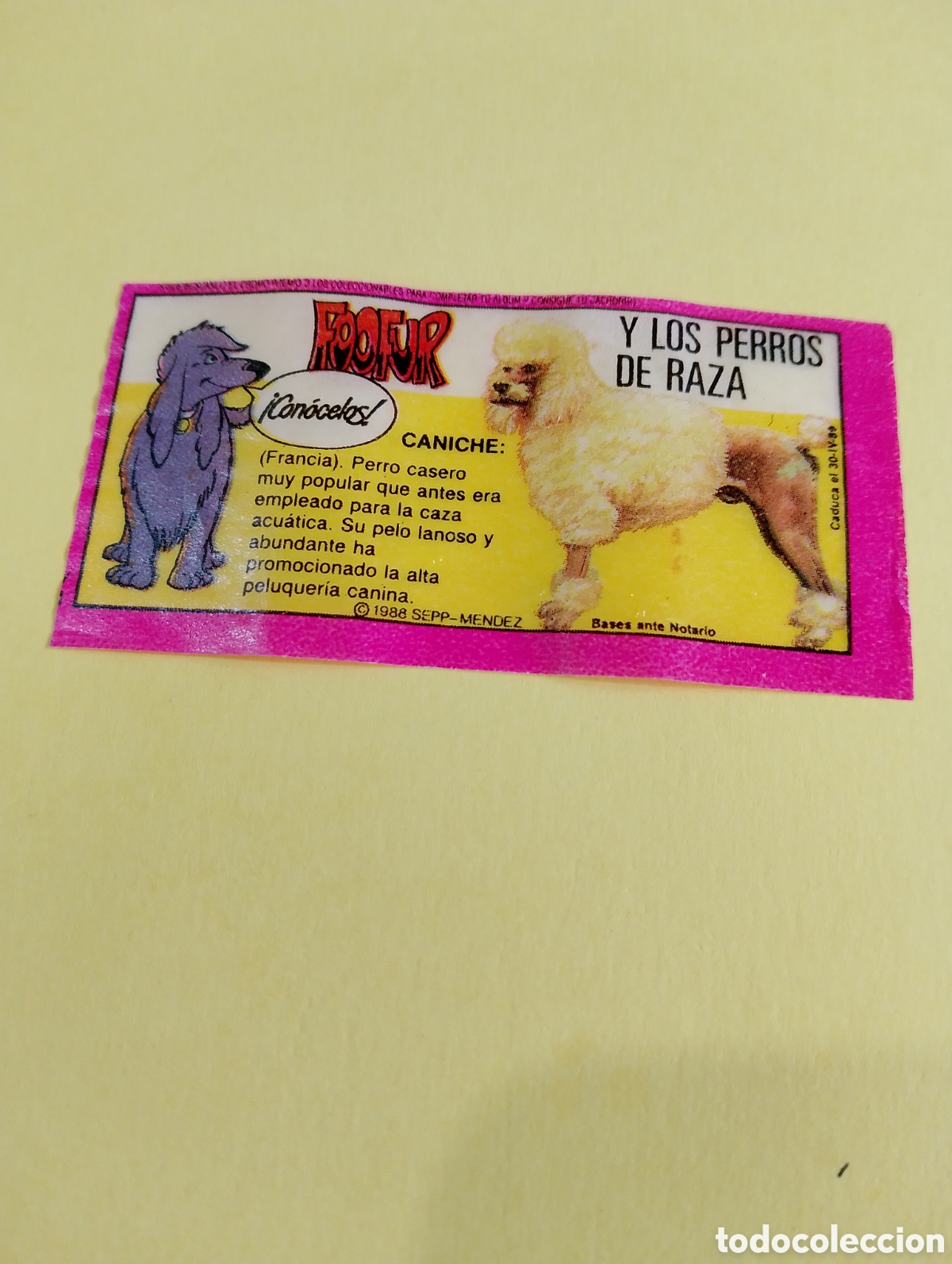Otros Art&iacute;culos de Coleccionismo en Papel: Chicles foofur chicles