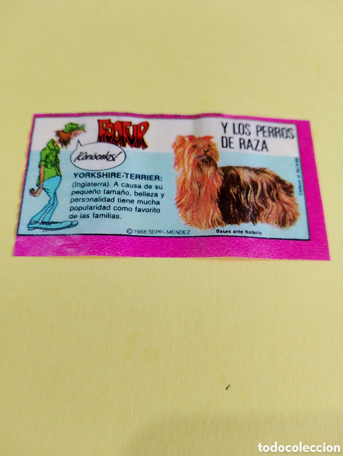 Otros Art&iacute;culos de Coleccionismo en Papel: Chicles foofur chicles