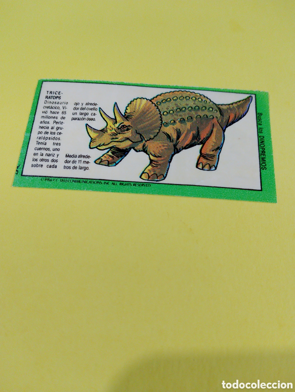 Otros Art&iacute;culos de Coleccionismo en Papel: Chicles dinosaurios chicles