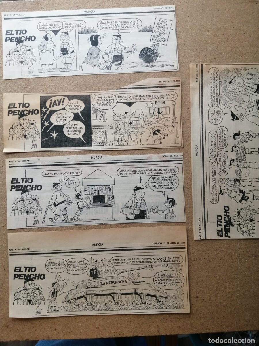 Otros Art&iacute;culos de Coleccionismo en Papel: 9 TIRAS COMICAS TIO PENCHO (PERIODICO LA VERDAD, MURCIA 1978 - 79)