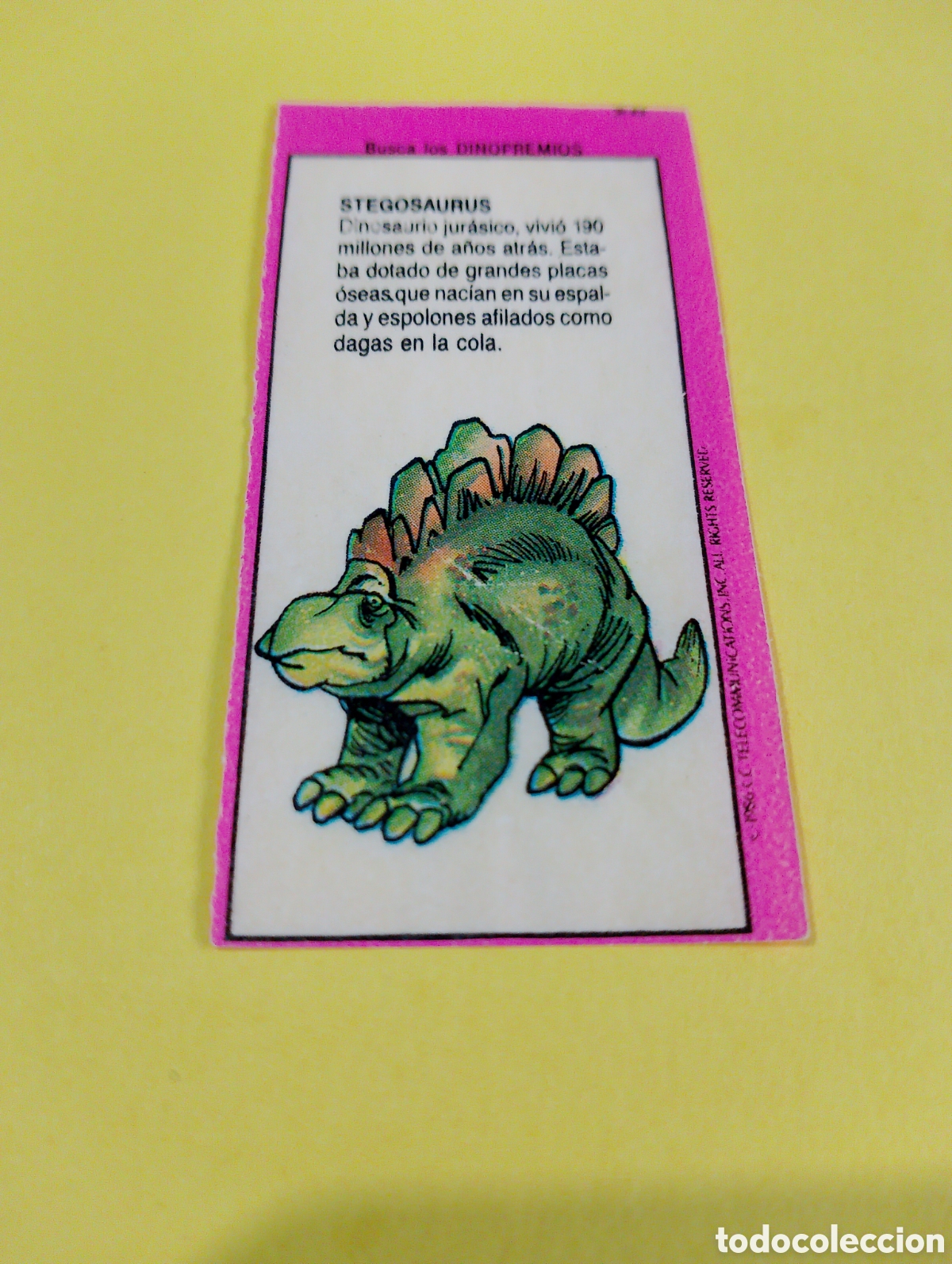 Otros Art&iacute;culos de Coleccionismo en Papel: Chicles dinosaurios chicles
