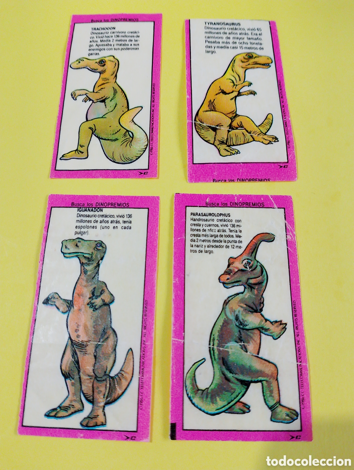 Otros Art&iacute;culos de Coleccionismo en Papel: Chicles dinosaurios chicles
