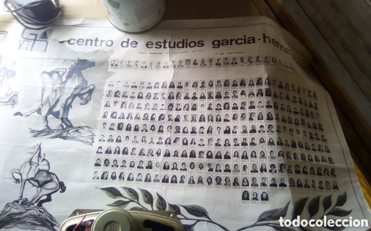Otros Art&iacute;culos de Coleccionismo en Papel: Fotos profesores y alumnos Centro de Estudios Garc&iacute;a - Hern&aacute;ndez. 5&deg; Promoci&oacute;n C. O. U.. Curso 74-75