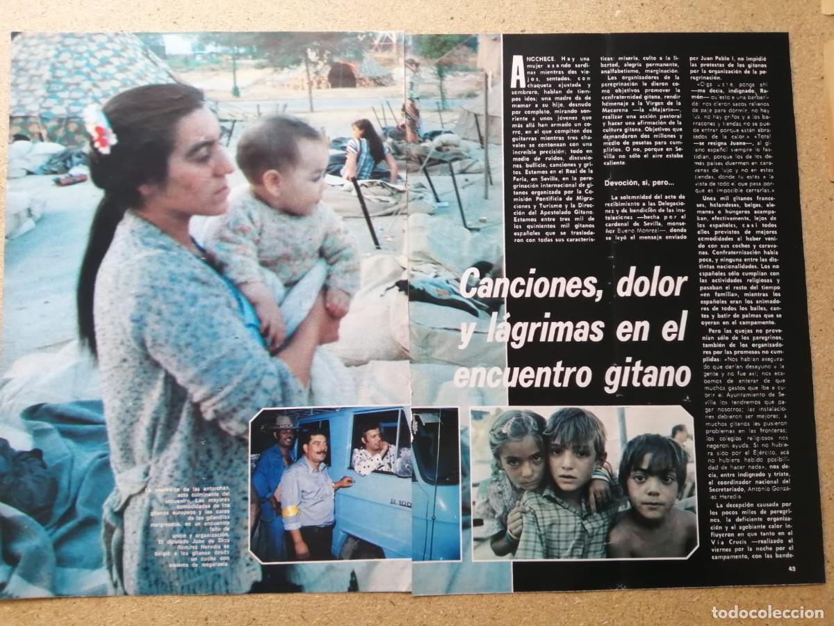 Otros Art&iacute;culos de Coleccionismo en Papel: REPORTAJE. CANCIONES, DOLOR Y LAGRIMAS EN EL ENCUENTRO GITANO