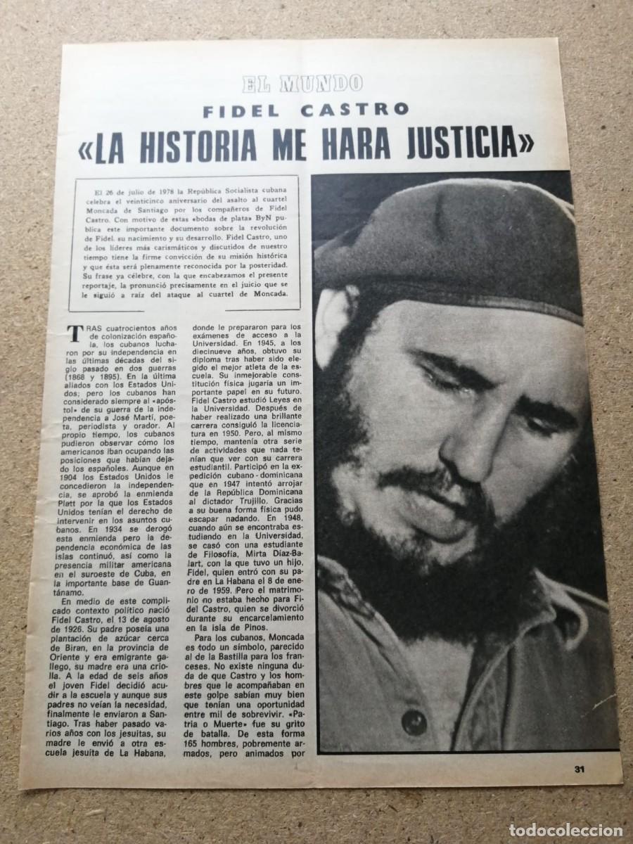 Otros Art&iacute;culos de Coleccionismo en Papel: REPORTAJE. FIDEL CASTRO, LA HISTORIA ME HARA JUSTICIA
