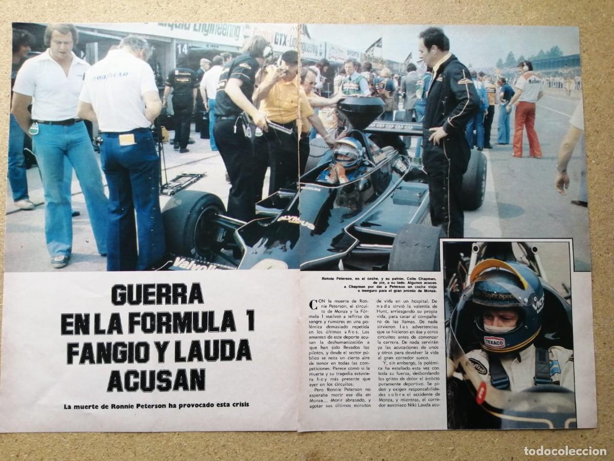 Otros Art&iacute;culos de Coleccionismo en Papel: REPORTAJE. GUERRA EN LA FORMULA 1. FANGIO Y LAUDA ACUSAN