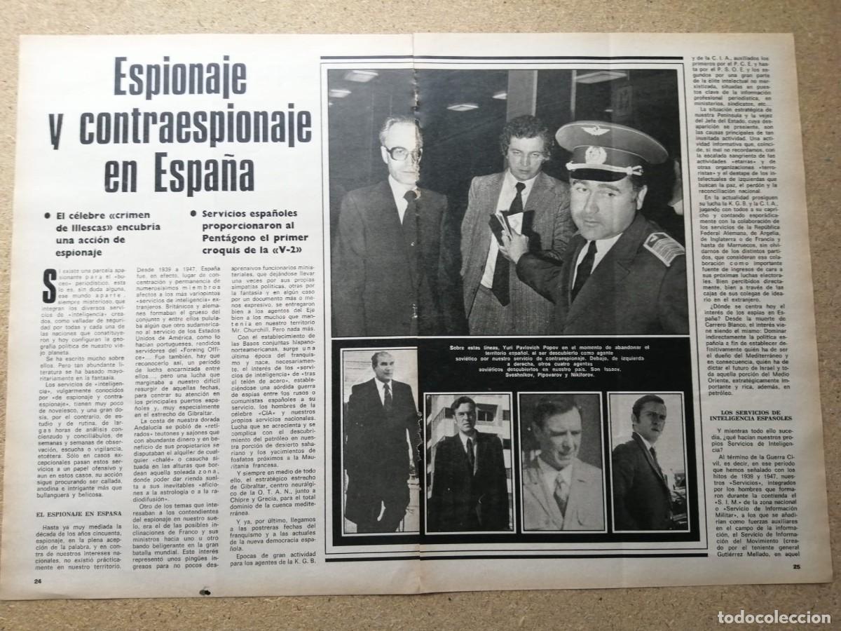 Otros Art&iacute;culos de Coleccionismo en Papel: REPORTAJE. ESPIONAJE Y CONTRAESPIONAJE EN ESPA&Ntilde;A