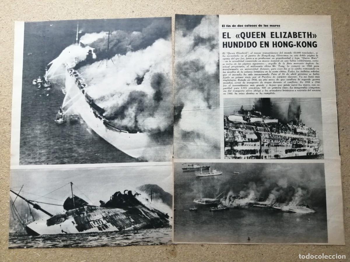 Otros Art&iacute;culos de Coleccionismo en Papel: REPORTAJE. EL QUEEN ELIZABETH HUNDIDO EN HONG KONG
