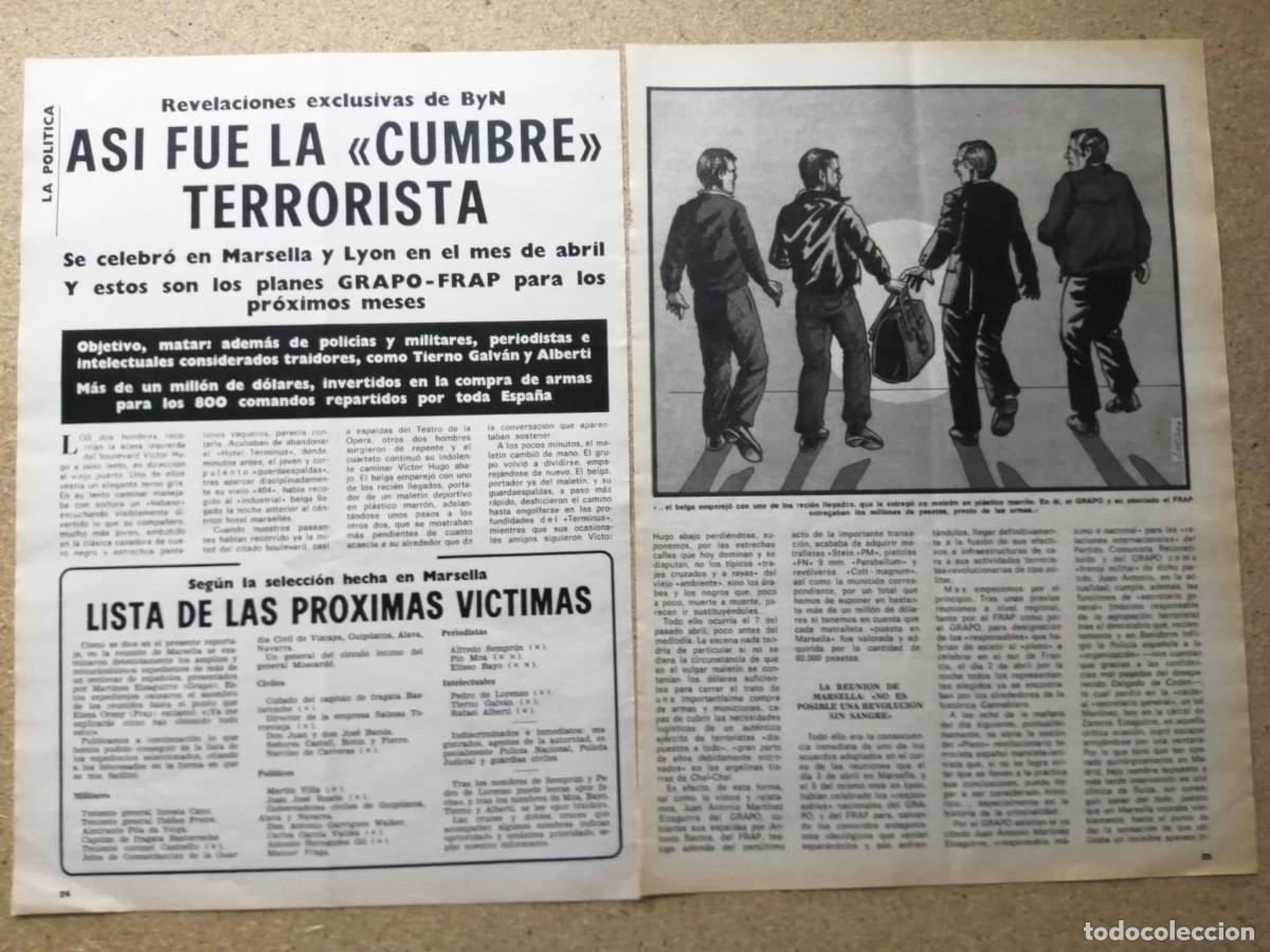 Otros Art&iacute;culos de Coleccionismo en Papel: REPORTAJE. ASI FUE LA CUMBRE TERRORISTA, PLANES PROXIMOS PARA GRAPO Y FRAP