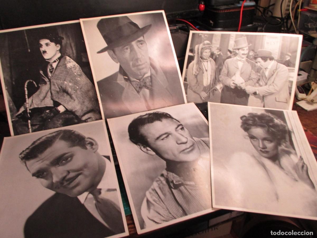 Otros Art&iacute;culos de Coleccionismo en Papel: 377- Lote 6 Fichas de Cine Vintage Revista Pantalla 3 - Actores Cl&aacute;sicos Hollywood