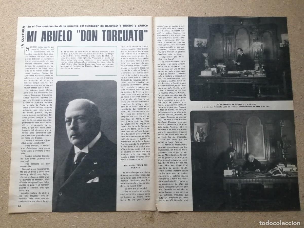Otros Art&iacute;culos de Coleccionismo en Papel: REPORTAJE. MI ABUELO, DON TORCUATO LUCA DE TENA