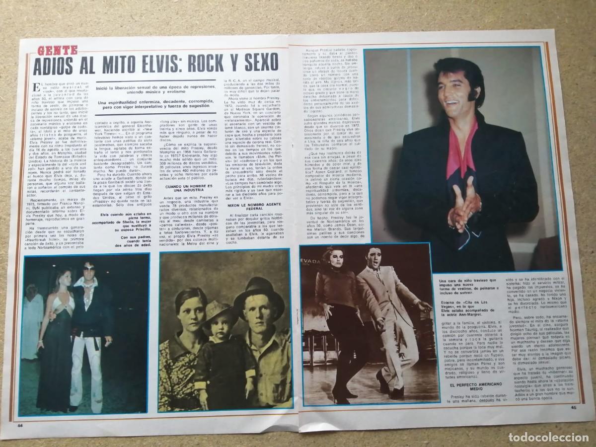 Otros Art&iacute;culos de Coleccionismo en Papel: REPORTAJE. ADIOS AL MITO ELVIS, ROCK Y SEXO