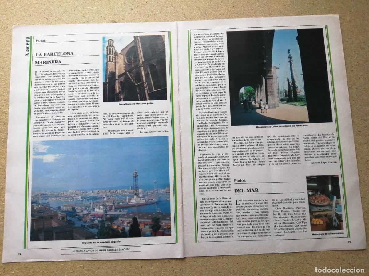 Otros Art&iacute;culos de Coleccionismo en Papel: REPORTAJE. LA BARCELONA MARINERA, LA MERCE, EL CA&Ntilde;ON DE LA BARCELONETA, SANTA TECLA