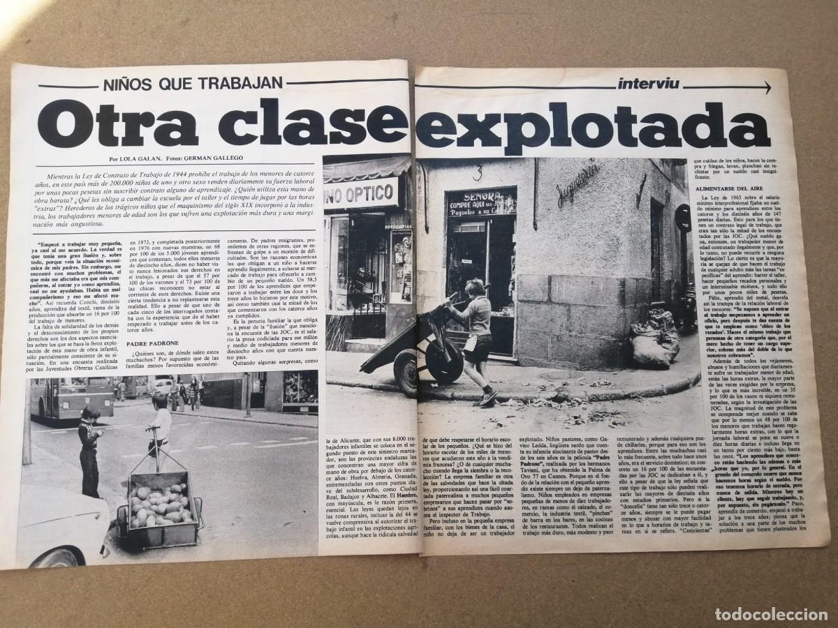 Otros Art&iacute;culos de Coleccionismo en Papel: REPORTAJE. NI&Ntilde;OS QUE TRABAJAN, OTRA CLASE EXPLOTADA