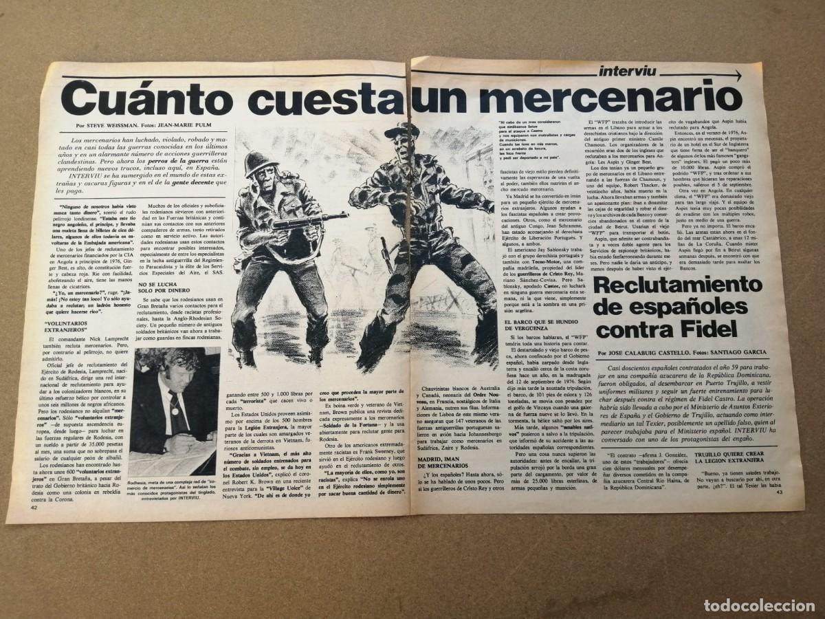 Otros Art&iacute;culos de Coleccionismo en Papel: REPORTAJE. CUANTO CUESTA UN MERCENARIO