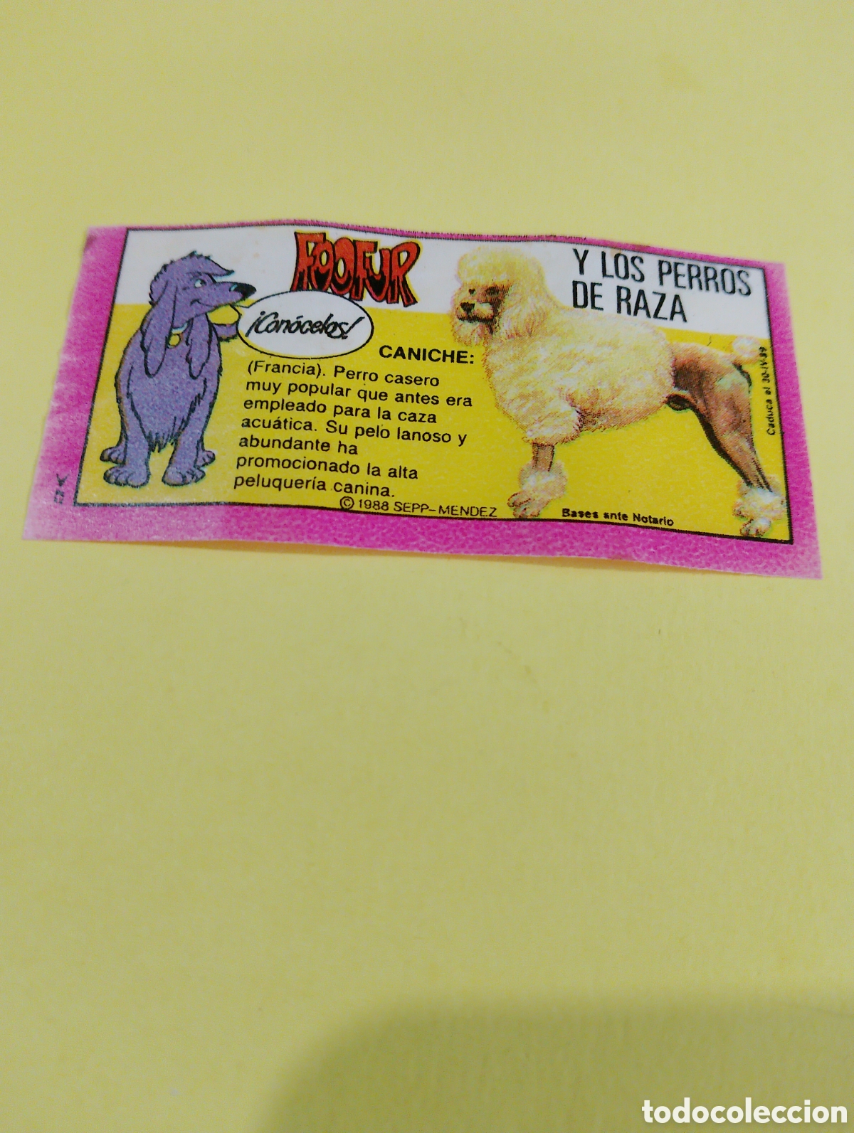 Otros Art&iacute;culos de Coleccionismo en Papel: Chicles foofur chicles