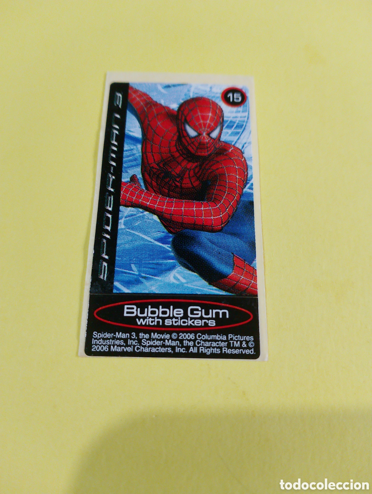 Otros Art&iacute;culos de Coleccionismo en Papel: Chicles Spiderman 15, chicles