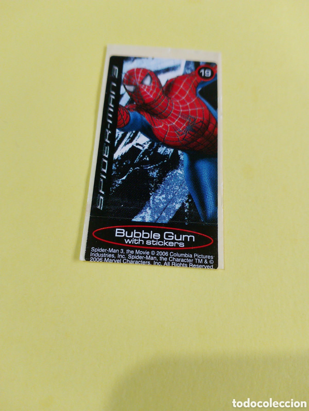 Otros Art&iacute;culos de Coleccionismo en Papel: Chicles Spiderman 19, chicles