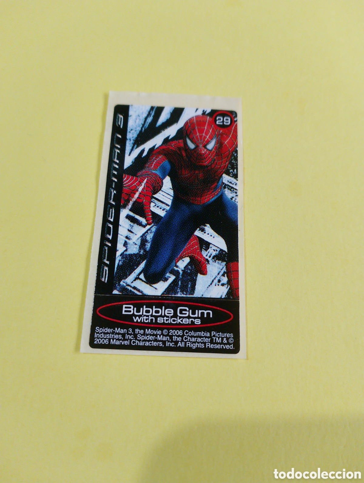 Otros Art&iacute;culos de Coleccionismo en Papel: Chicles Spiderman 29, chicles