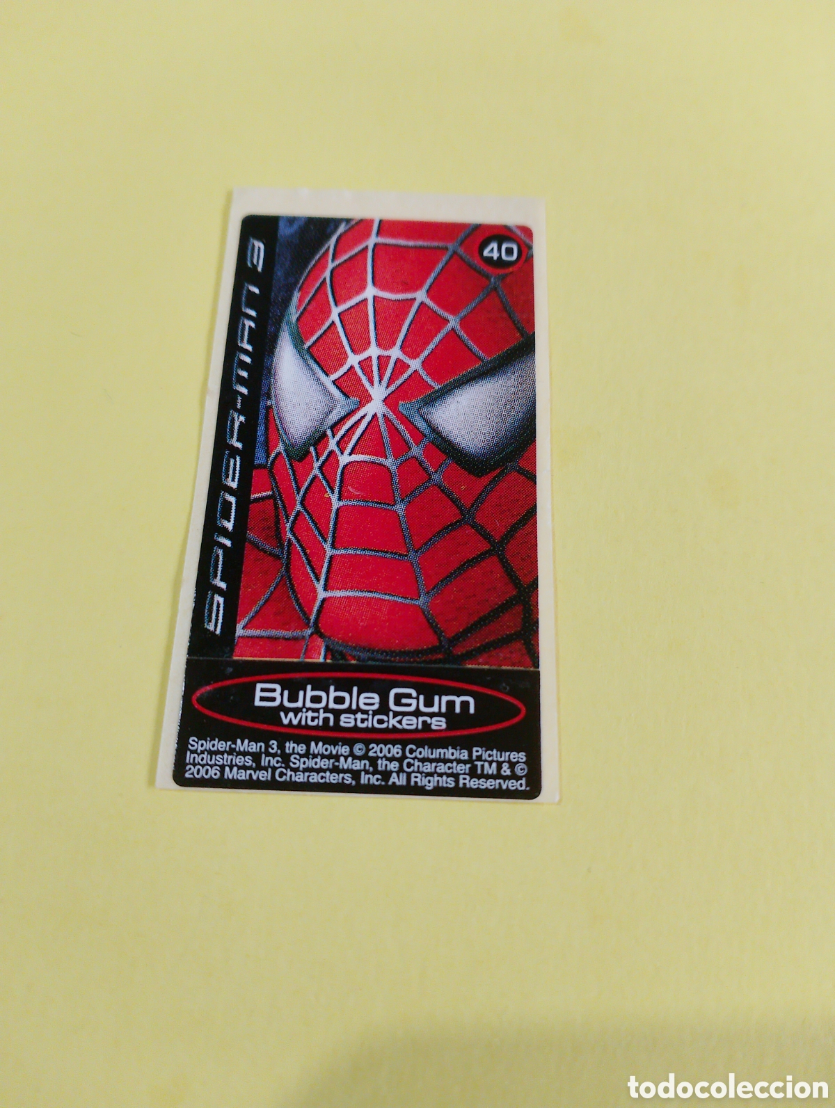 Otros Art&iacute;culos de Coleccionismo en Papel: Chicles Spiderman 40, chicles