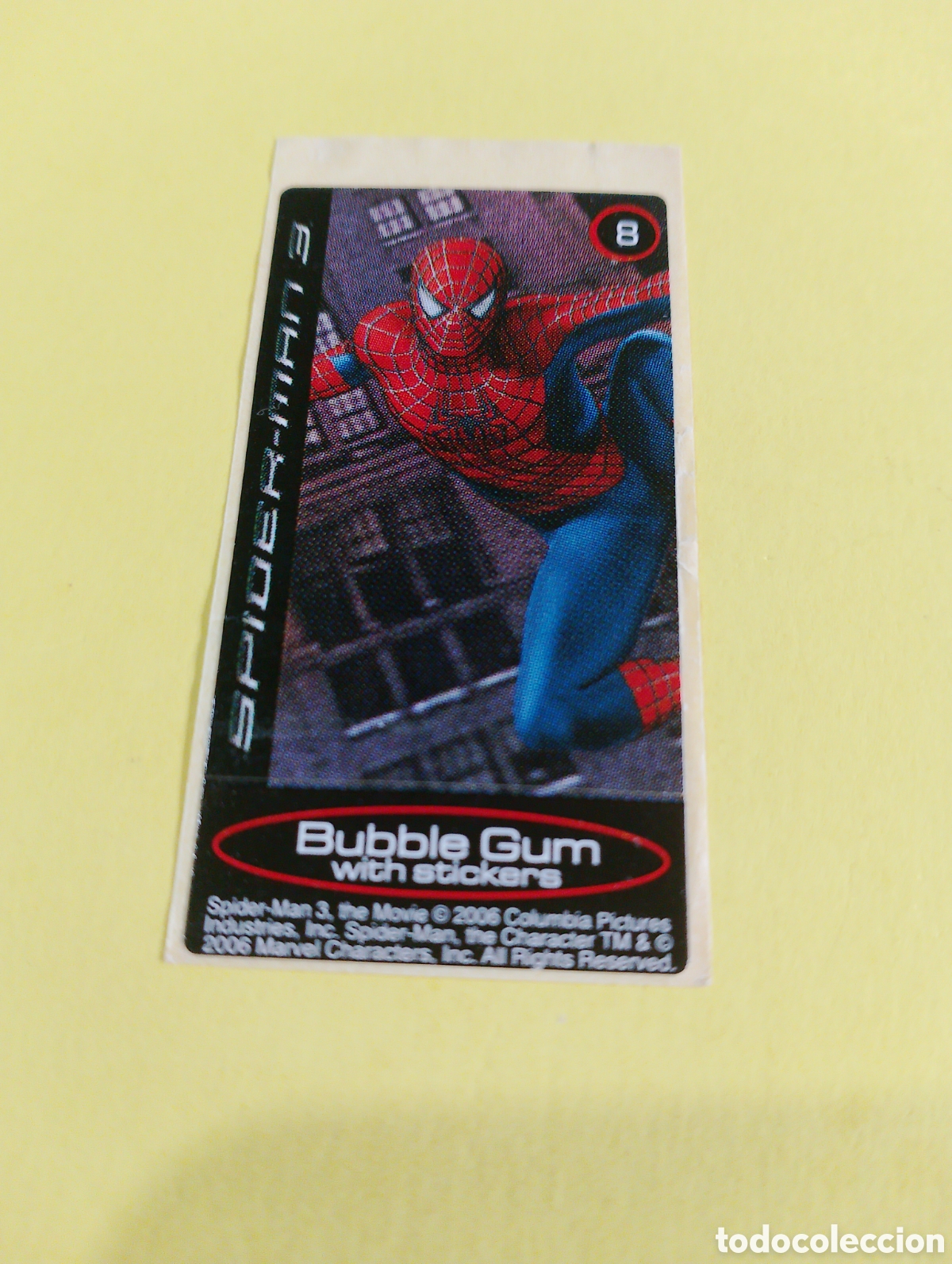 Otros Art&iacute;culos de Coleccionismo en Papel: Chicles Spiderman 8, chicles
