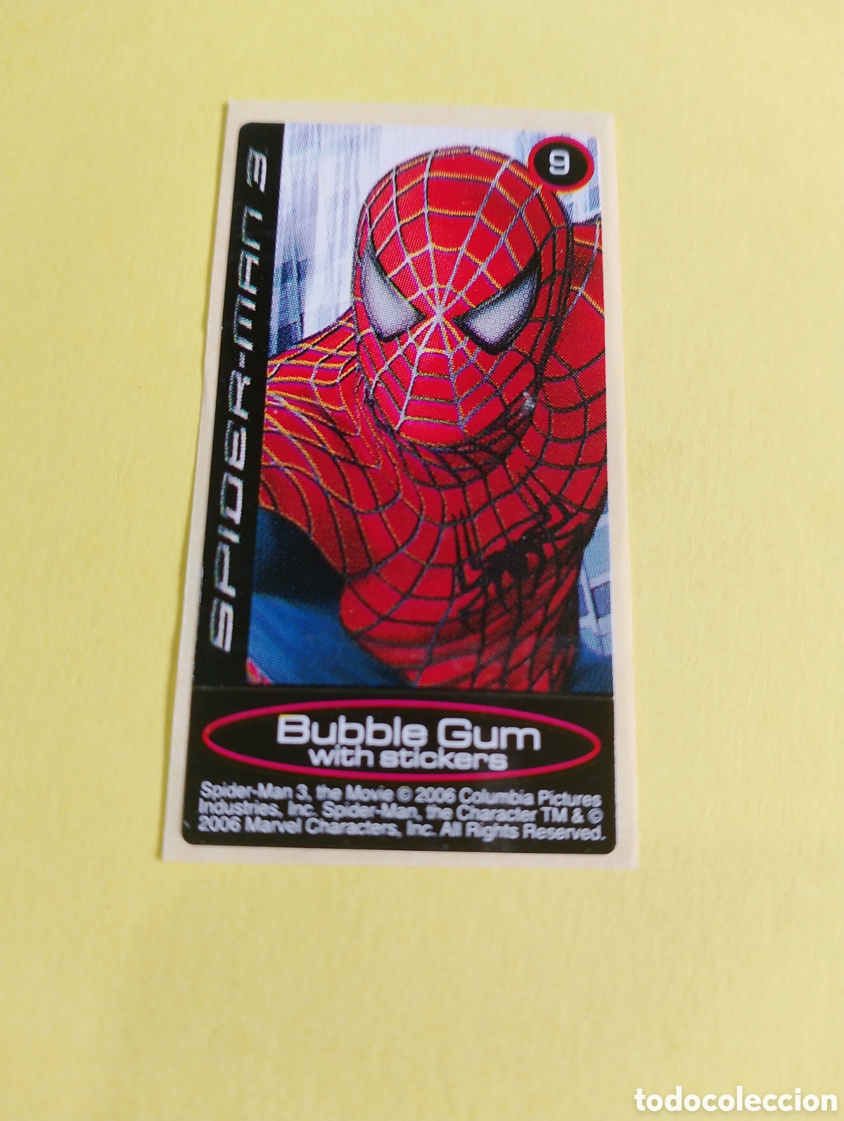 Otros Art&iacute;culos de Coleccionismo en Papel: Chicles Spiderman 9, chicles
