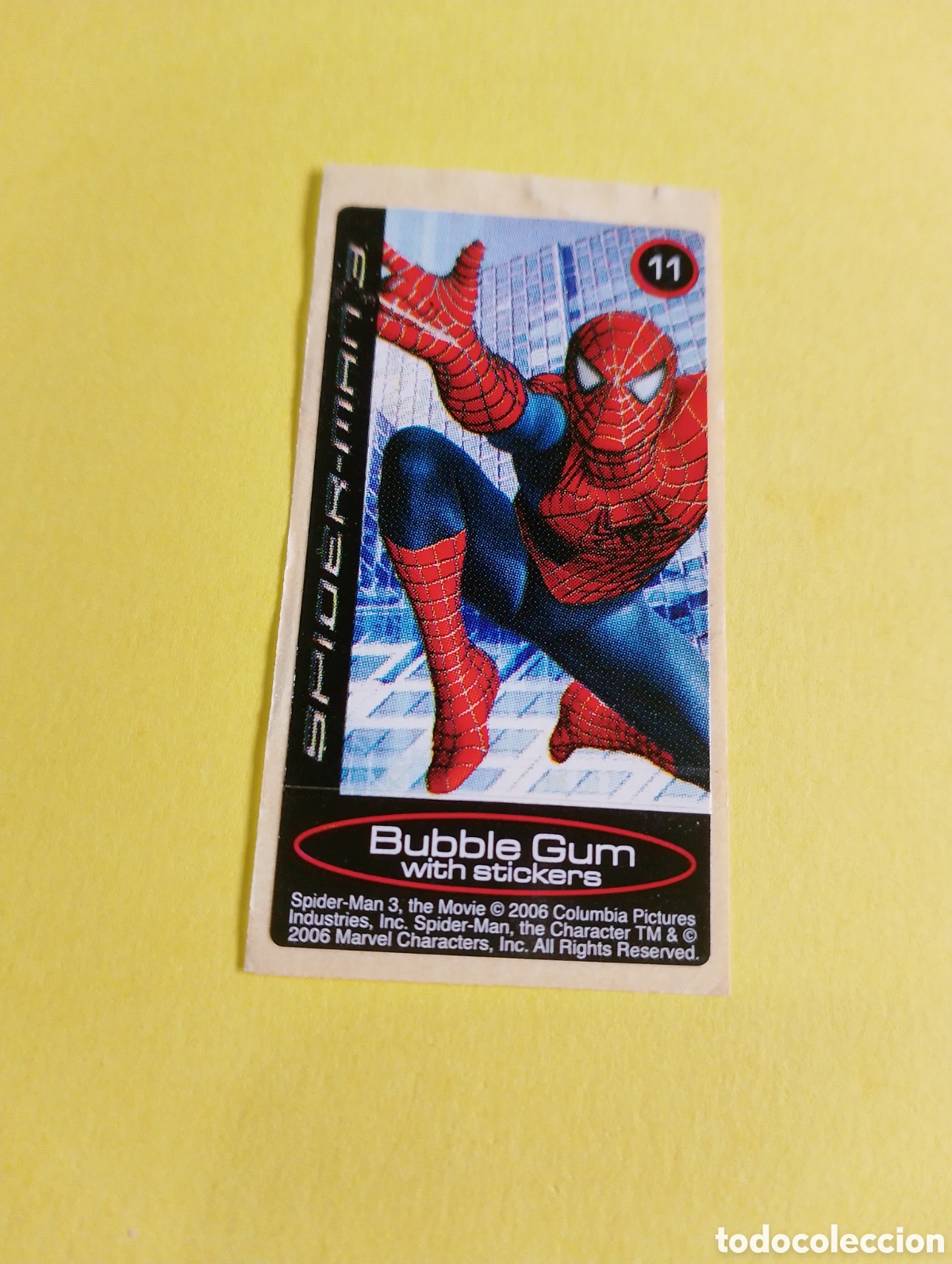 Otros Art&iacute;culos de Coleccionismo en Papel: Chicles Spiderman 11, chicles