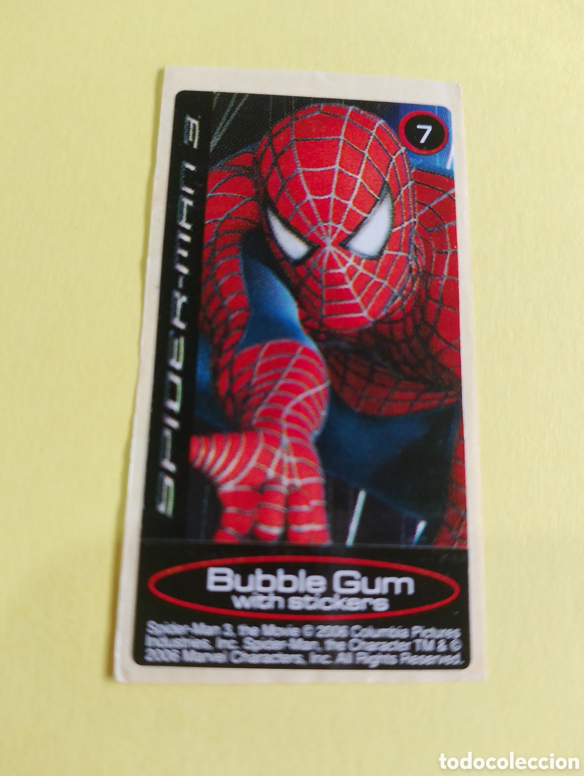 Otros Art&iacute;culos de Coleccionismo en Papel: Chicles Spiderman 7, chicles