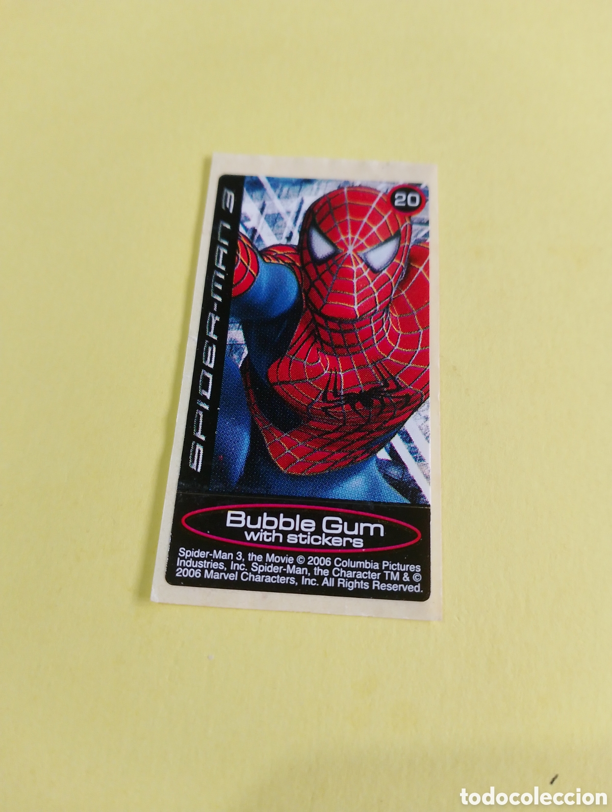 Otros Art&iacute;culos de Coleccionismo en Papel: Chicles Spiderman 20, chicles