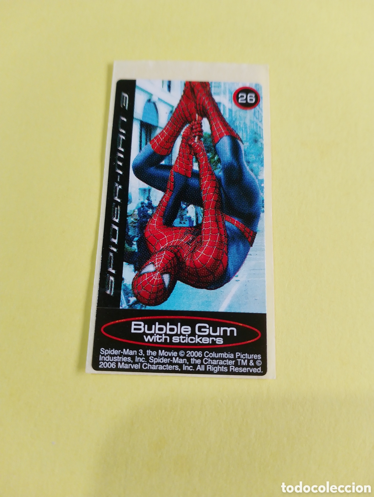 Otros Art&iacute;culos de Coleccionismo en Papel: Chicles Spiderman 26, chicles