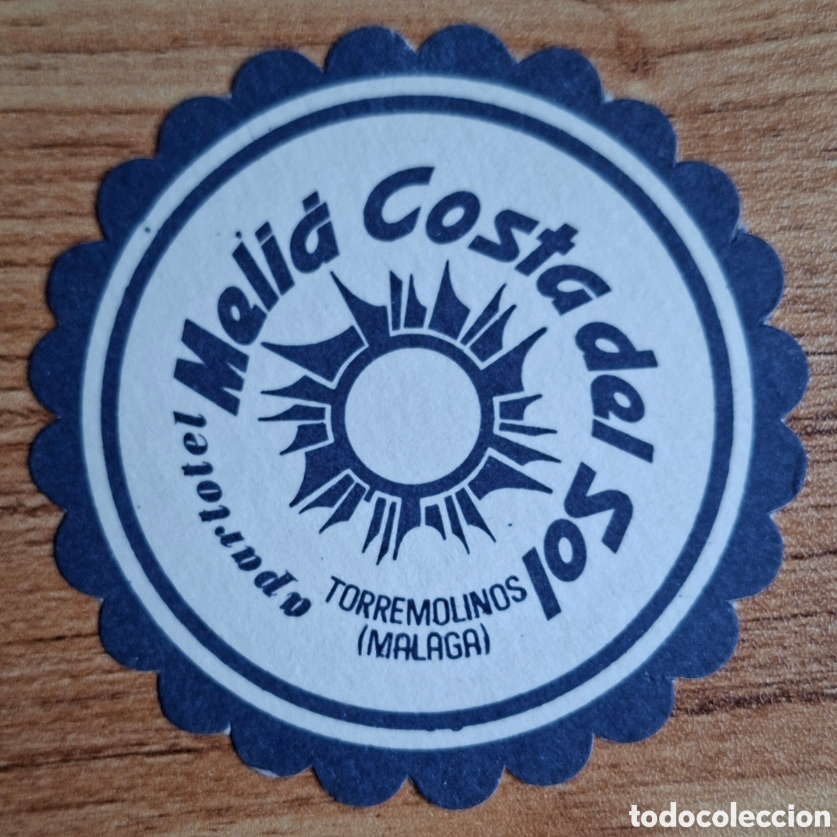 Otros Art&iacute;culos de Coleccionismo en Papel: Posavasos Apartotel Meli&aacute; Costa del Sol - Torremolinos (M&aacute;laga)