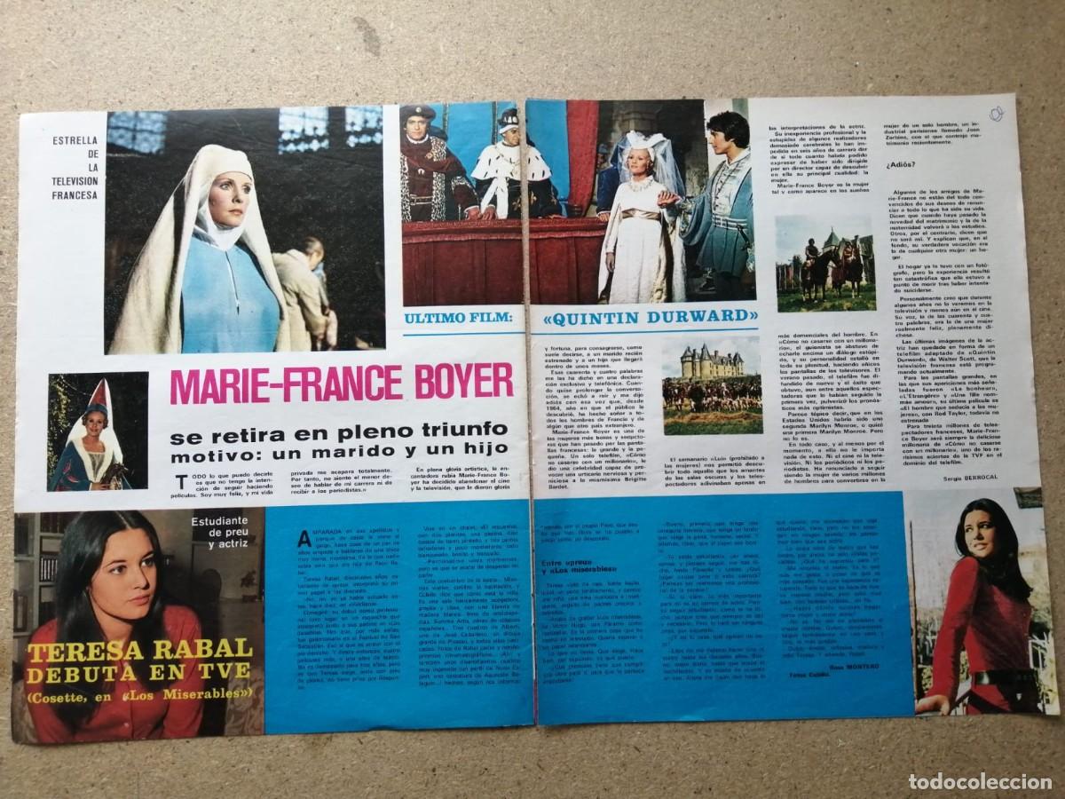 Otros Art&iacute;culos de Coleccionismo en Papel: REPORTAJE. MARIE FRANCE BOYER SE RETIRA EN PLENO TRIUNFO