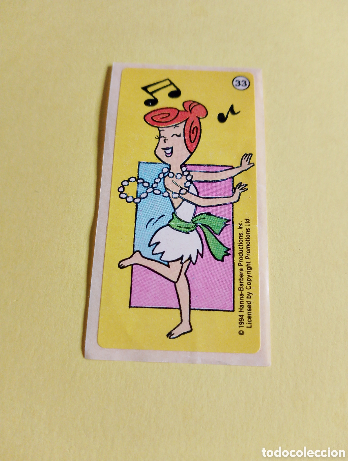 Otros Art&iacute;culos de Coleccionismo en Papel: Chicles Picapiedras 33, chicles