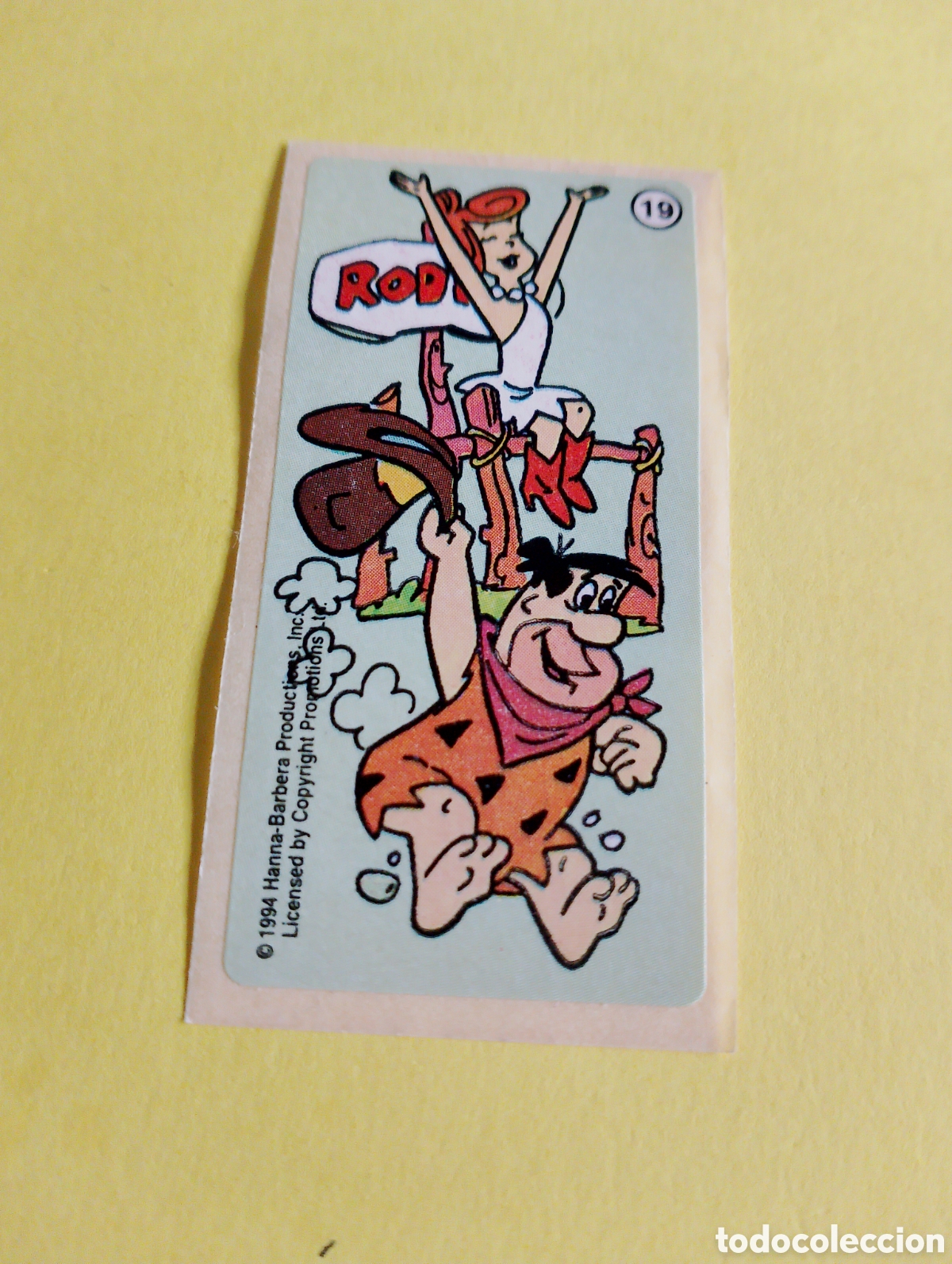 Otros Art&iacute;culos de Coleccionismo en Papel: Chicles Picapiedras 19 chicles