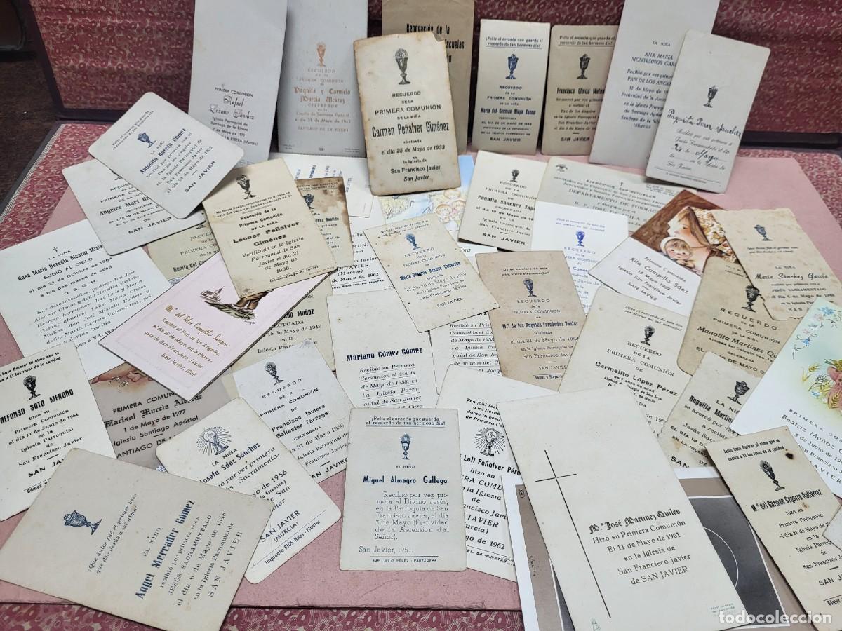 Otros Art&iacute;culos de Coleccionismo en Papel: LOTE COLECCION ANTIGUAS ESTAMPAS RELIGIOSAS SAN JAVIER LA RIBERA MAR MENOR MURCIA