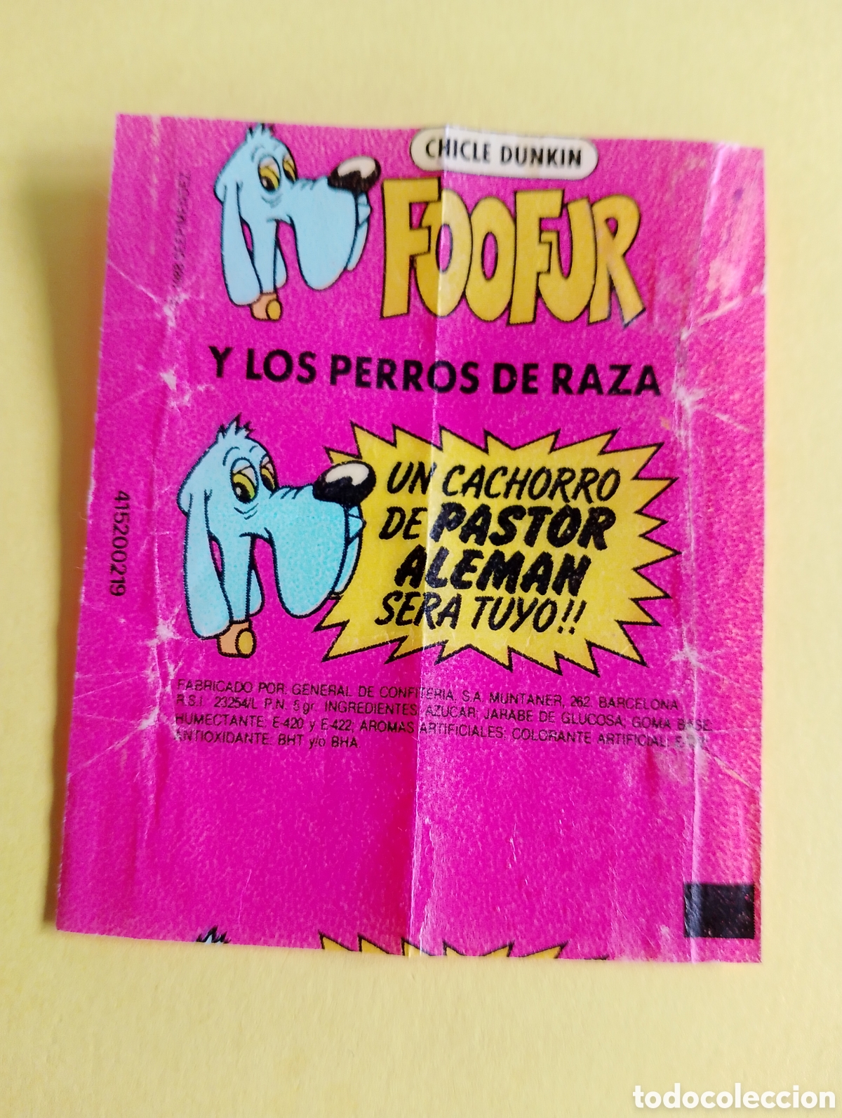 Otros Art&iacute;culos de Coleccionismo en Papel: Chicles pellejo foofur, chicles