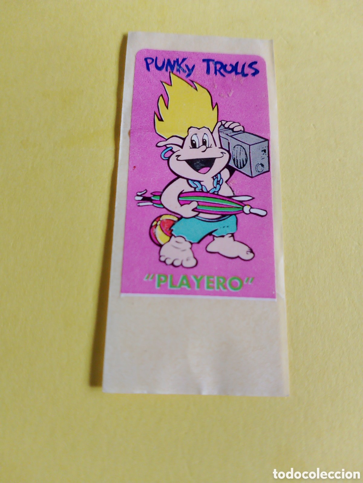 Otros Art&iacute;culos de Coleccionismo en Papel: Chicles punky Trolls, chicles playero