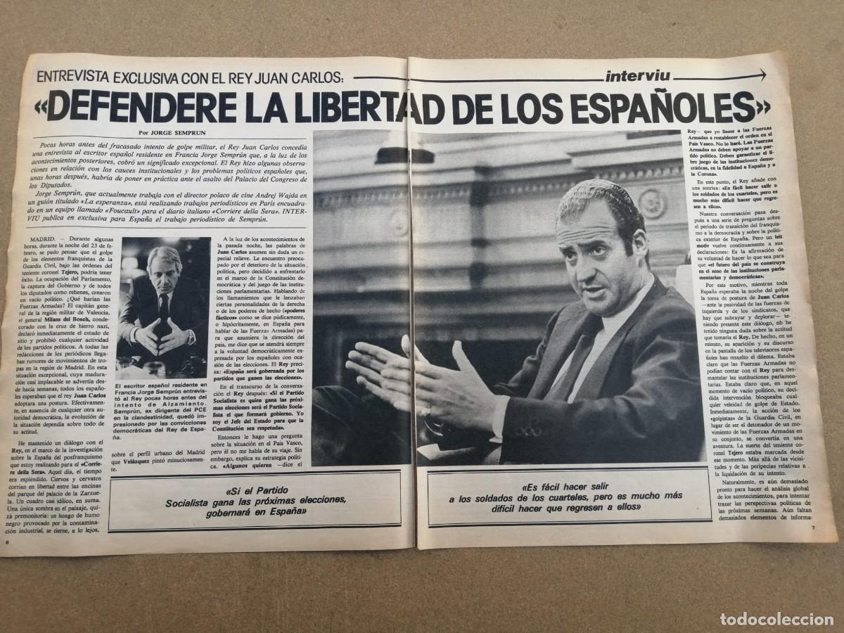 Otros Art&iacute;culos de Coleccionismo en Papel: REPORTAJE. REY JUAN CARLOS I, DEFENDERE LA LIBERTAD DE LOS ESPA&Ntilde;OLES