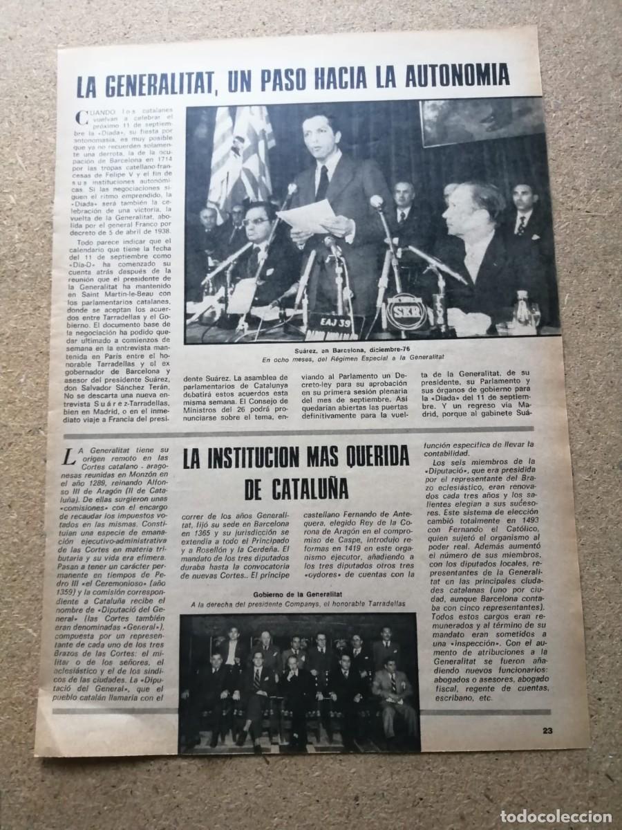 Otros Art&iacute;culos de Coleccionismo en Papel: REPORTAJE. LA GENERALITAT, UN PASO HACIA LA AUTONOMIA